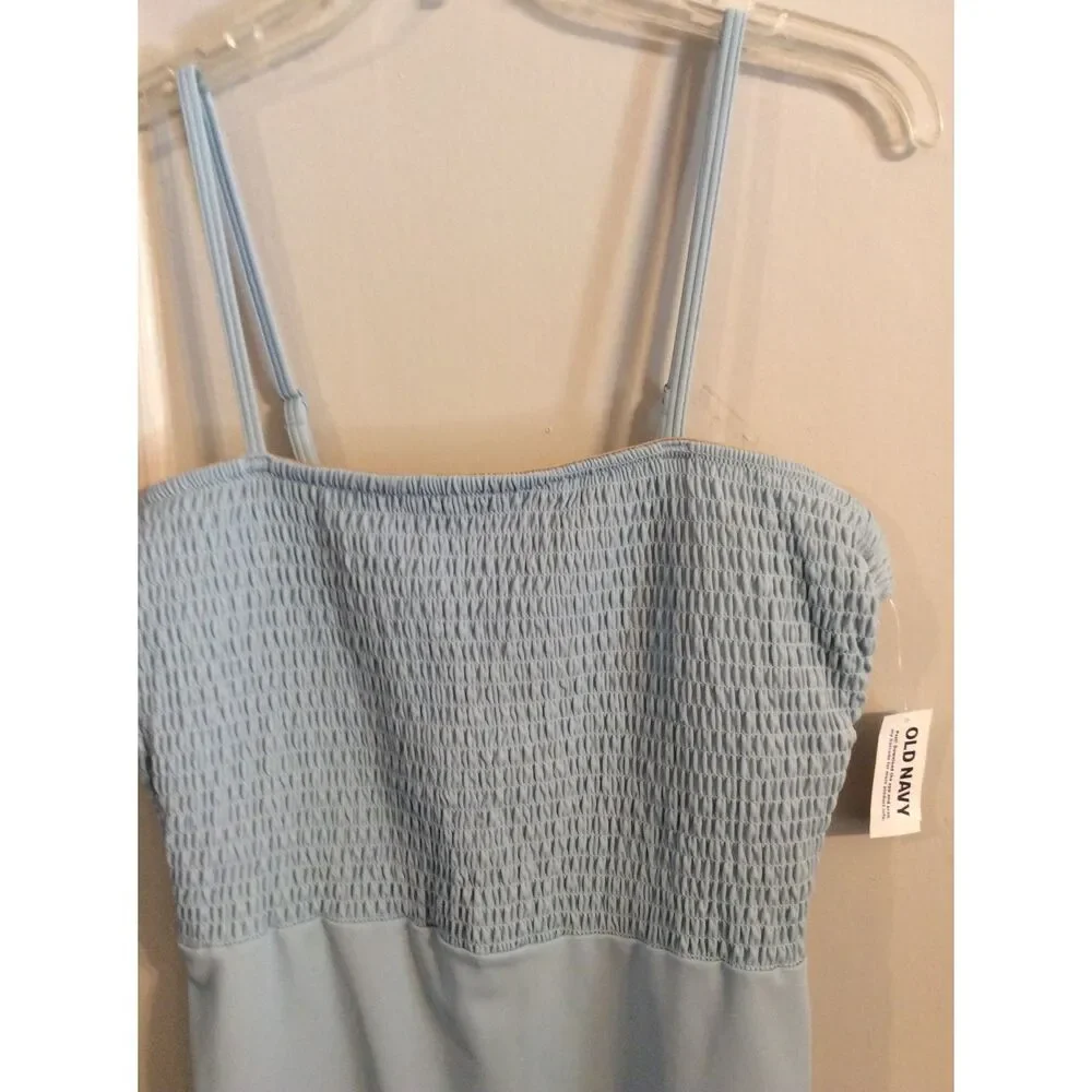 New NWT Baby Blue One Piece Swimsuit wear XL Womens Old Navy